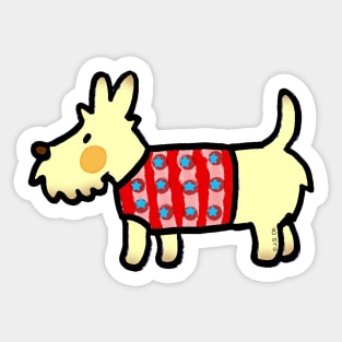 cute little puppy dog Sticker